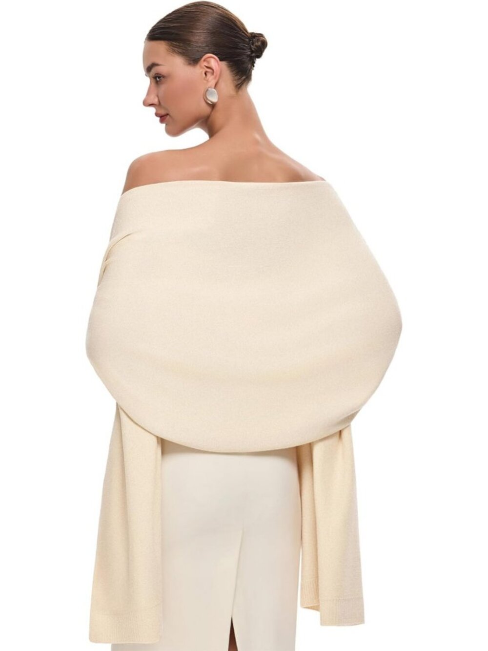 Elegant Women's Pashmina Shawl Wrap - Large Wedding, Evening, Winter Scarf